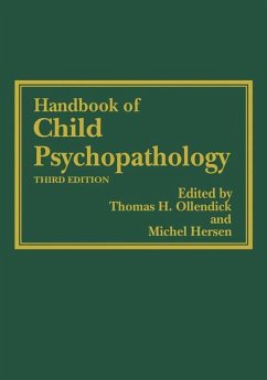 Handbook of Child Psychopathology - Ollendick, Thomas H. / Hersen, Michel (Hgg.)