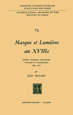 Masque et lumières au XVIIIième siècle - Macary, Jean