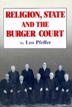 Religion, State and the Burger Court - Pfeffer, Leo