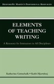 The Elements of Teaching Writing