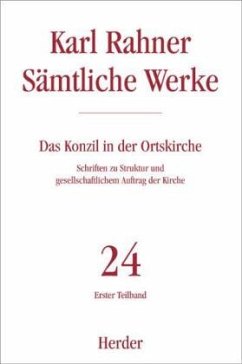Karl Rahner Sämtliche Werke / Sämtliche Werke 24/1, Tl.1 - Rahner, Karl