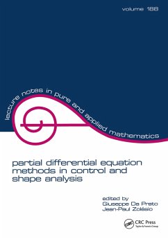 Partial Differential Equation Methods in Control and Shape Analysis - Da Prato, Giuseppe; Zolesio, Jean-Paul; Da Prato, Da Prato