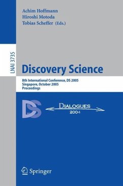 Discovery Science - Hoffmann, Achim / Motoda, Hiroshi / Scheffer, Tobias (eds.)