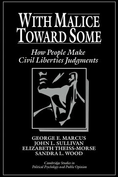 With Malice Toward Some - Marcus, George E.