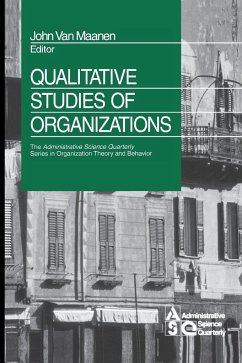 Qualitative Studies of Organizations - Maanen, John Van