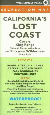 Map Californias Lost Coast Rec - Wilderness Press
