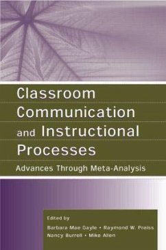 Classroom Communication and Instructional Processes