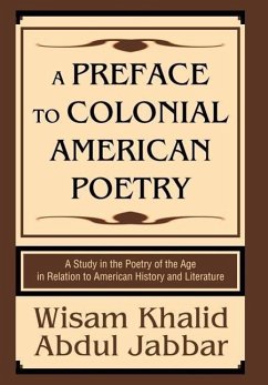 A Preface to Colonial American Poetry