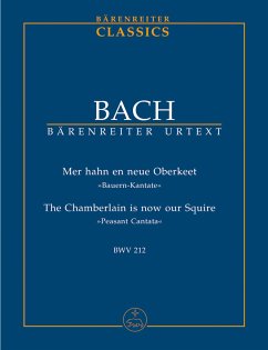 Cover Mer hahn en neue Oberkeet BWV212 für Soli, Flöte, Horn, Streicher und Cembalo Studienpartitur (dt)