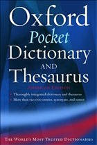 Cover The Oxford Pocket Dictionary and Thesaurus