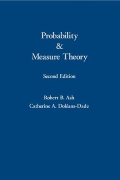 Probability and Measure Theory - Ash, Robert B.;Doleans-Dade, Catherine A.