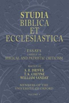 Studia Biblica Et Ecclesiastica, 5 Volumes: Essays in Bible, Archaeology and Patristic Criticism