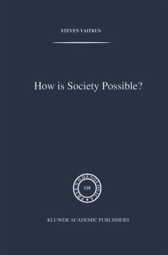 Cover How is Society Possible?