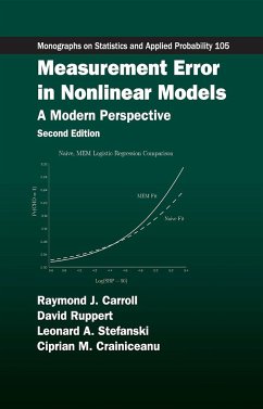 Measurement Error in Nonlinear Models - Ruppert, David; Stefanski, Leonard A; Carroll, Raymond J
