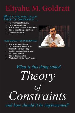 Theory of Constraints - Goldratt, Eliyahu M