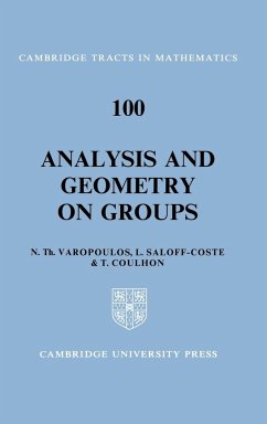 Analysis and Geometry on Groups - Varopoulos, N.; Coulhon, T.; Saloff-Coste, L.