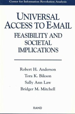 Universal Access to E-mail - Anderson, Robert; Bikson, T K; Law, S A; Mitchell, B M