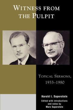 Witness from the Pulpit - Saperstein, Harold I.; Saperstein, Marc