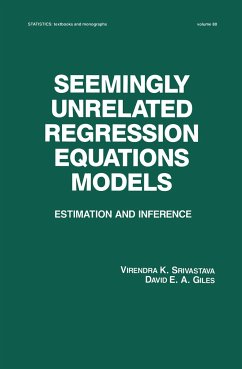 Seemingly Unrelated Regression Equations Models - Srivastava, Virendera K; Giles, David E a