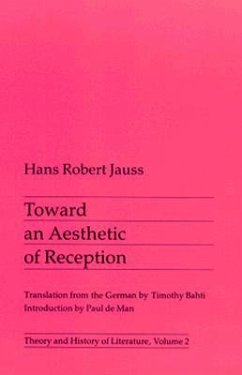 Toward an Aesthetic of Reception - Jauss, Hans