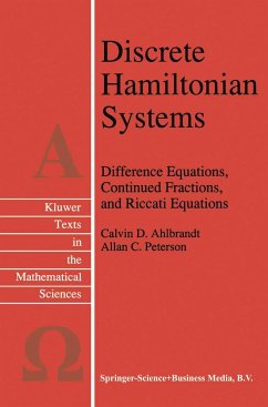 Discrete Hamiltonian Systems - Ahlbrandt, Calvin;Peterson, A.C.