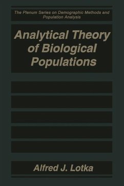 Analytical Theory of Biological Populations - Lotka, Alfred J.