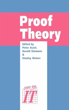 Proof Theory - Aczel, Peter / Simmons, Harold / Wainer, Stanley (eds.)