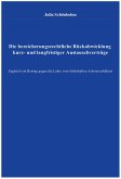 Die bereicherungsrechtliche Rückabwicklung kurz- und langfristiger Austauschverträge Die bereicherungsrechtliche Rückabwicklung kurz- und langfristiger Austauschverträge