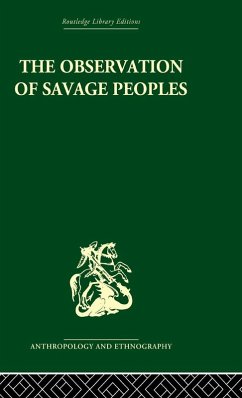 Cover The Observation of Savage Peoples