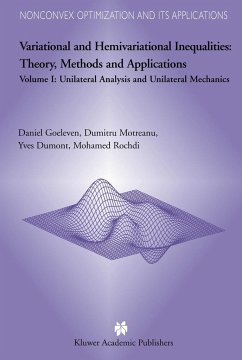 Variational and Hemivariational Inequalities Theory, Methods and Applications - Goeleven, D.; Motreanu, Dumitru; Dumont, Y.; Rochdi, M.