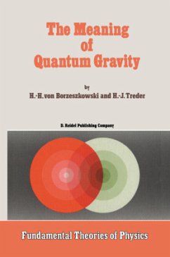 The Meaning of Quantum Gravity - Borzeszkowski, Horst-Heino von;Treder, H. J.