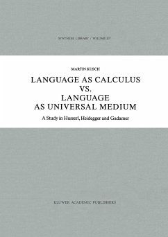 Language as Calculus vs. Language as Universal Medium - Kusch, Maren