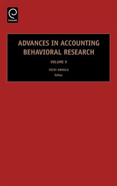 Advances in Accounting Behavioral Research - Arnold, Vicky (ed.)