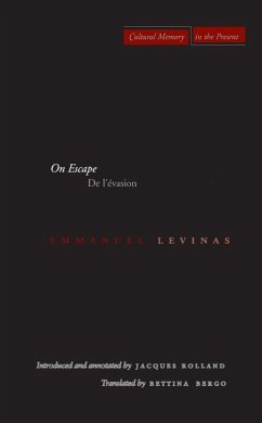 On Escape - Levinas, Emmanuel