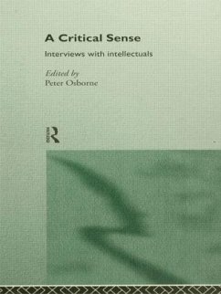 A Critical Sense - Osborne, Peter (ed.)