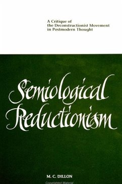 Semiological Reductionism - Dillon, M C