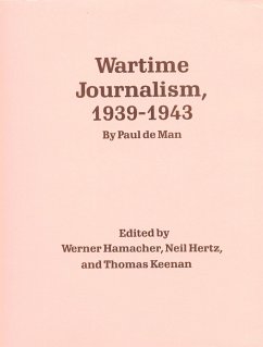 Wartime Journalism, 1939-43 - De Man, Paul