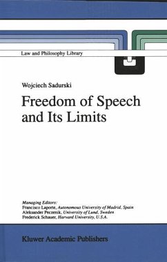 Freedom of Speech and Its Limits - Sadurski, Wojciech