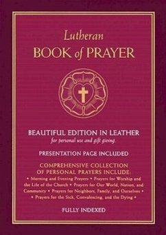 Lutheran Book of Prayer - Burgundy Genuine Leather - Concordia Publishing House