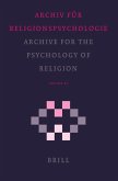 Archive for the Psychology of Religion / Archiv Für Religionspsychologie, Volume 27 (2005)