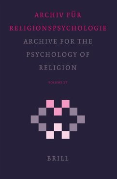 Archive for the Psychology of Religion / Archiv Für Religionspsychologie, Volume 27 (2005)