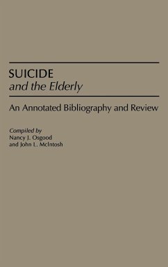 Suicide and the Elderly - Osgood, Nancy J.; Mcintosh, John