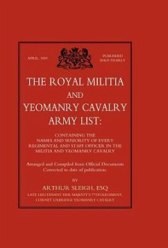Royal Militia and Yeomanry Cavalry Army List - Sleigh, Arthur F. C.