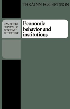 Economic Behavior and Institutions - Eggertsson, Thrainn; Rainn