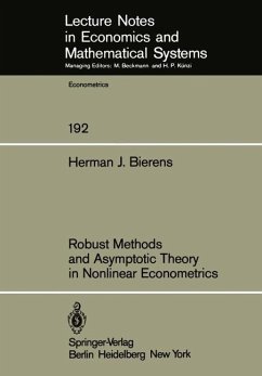 Robust Methods and Asymptotic Theory in Nonlinear Econometrics - Bierens, H. J.