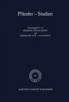 Pfänder-Studien - Spiegelberg, E. / Av‚-Lallemant, E. (Hgg.)