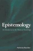Epistemology - Rescher, Nicholas
