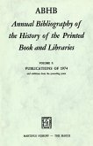 ABHB Annual Bibliography of the History of the Printed Book and Libraries