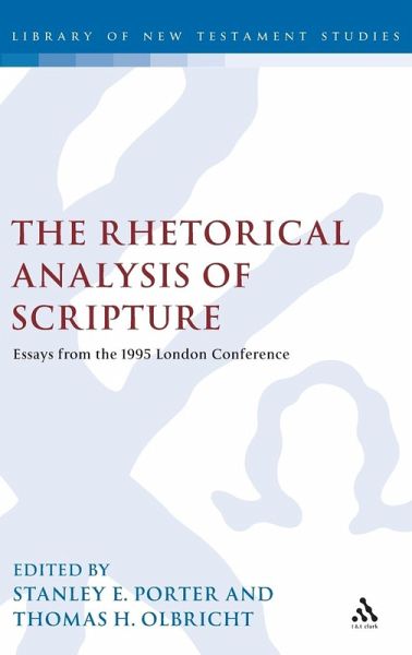 The Rhetorical Analysis of Scripture The Rhetorical Analysis of Scripture