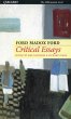 Critical Essays of Ford Madox Ford - Bild 1